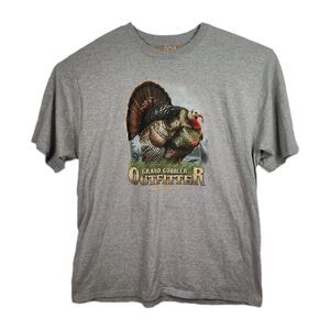 Cabela's Turkey Hunting T-shirt Men's 2XL Gray Grand Gobbler Outfitter